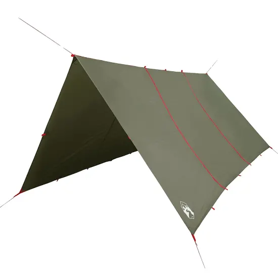 vidaXL Camping Tarp Olive Green
